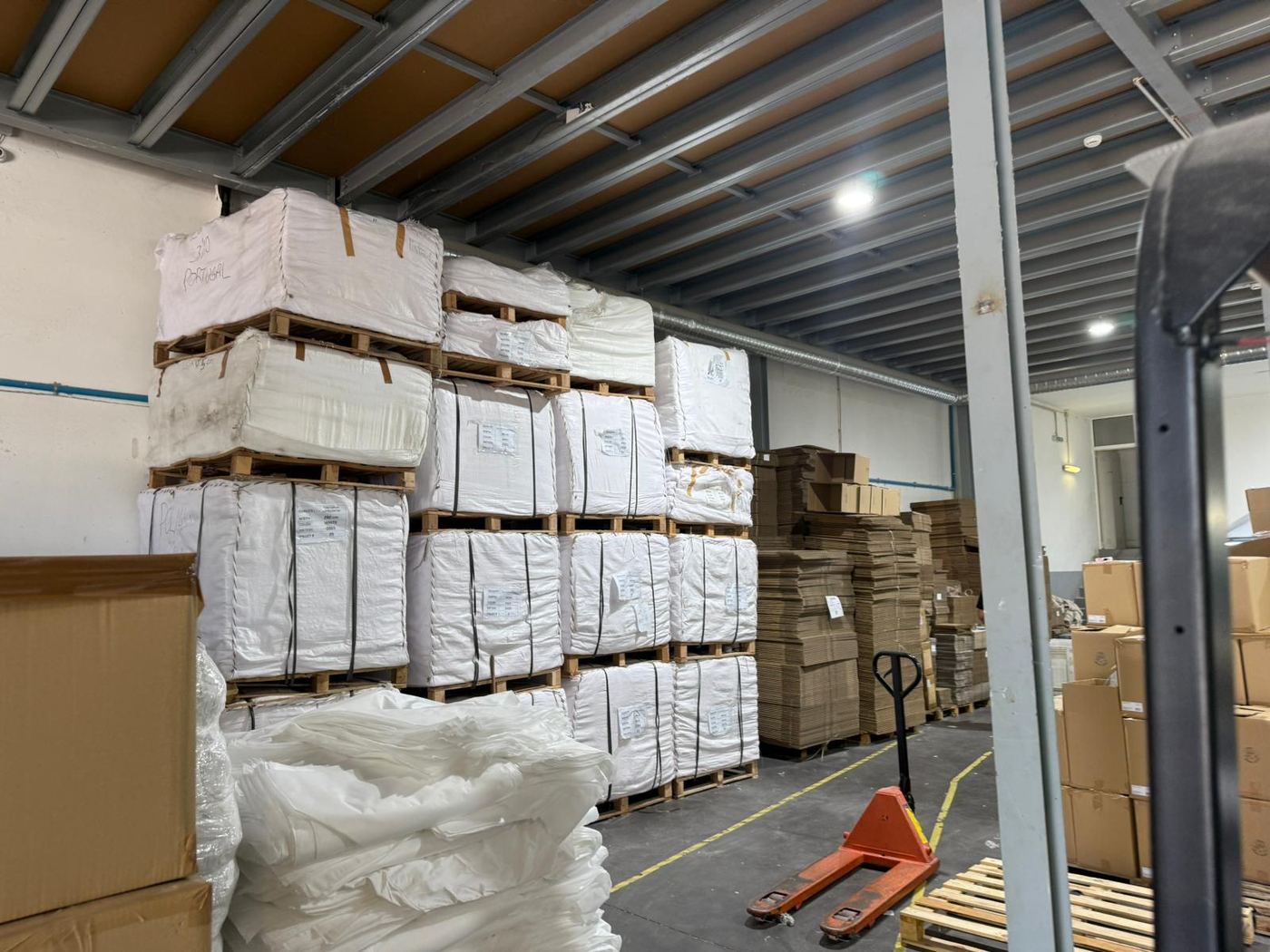 Stock embalado pronto a expedir